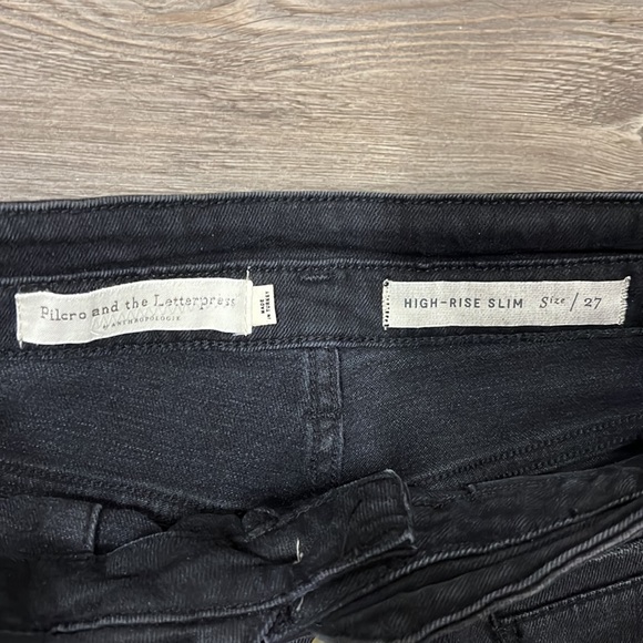 Anthropologie Pilcro & The Letterpress High Rise Slim Jeans Size 27 Like New - Picture 3 of 10